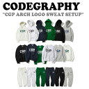 コードグラフィー セットアップ CODEGRAPHY メンズ レディース CGP ARCH LOGO SWEAT SETUP アーチ ロゴ スウェット セット アップ 全6色 CBBW9TH001/TL001/PL001 ウェア