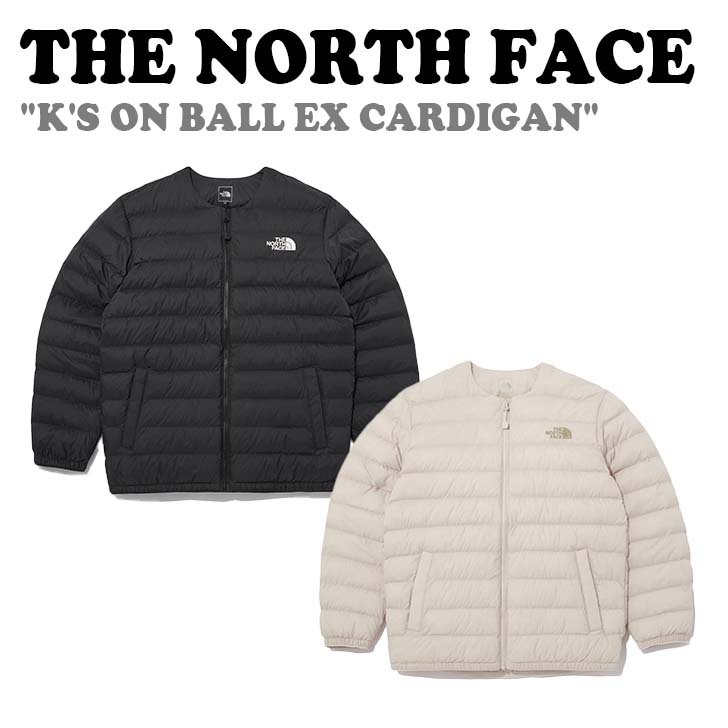 Rakuten - ノースフェイス 中綿ジャケット THE NORTH FACE 男の子 女の子 K'S ON BALL EX CARDIGAN キッズ オン ボール EX カーディガン BLACK ブラック LIGHT_BEIGE ライト ベージュ NJ3NN60S/T ウェア 【中古】未使用品