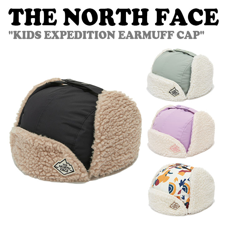 ノースフェイス キャップ THE NORTH FACE KIDS EXPEDITION EARMUFF CAP キッズ エクスペディション イヤーマフキャップ BLACK LAVENDER KHAKI IVORY NE3CN52R/S/T/U ACC 【中古】未使用品