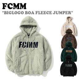 エフシーエムエム フリース FCMM BIGLOGO BOA FLEECE JUMPER ビッグ ロゴ ボアフリース ジャンパー GREY MOCHA GREEN SAND OAT BLACK FADJZL92GE/BW/GR/BK F1DJZL92OM ウェア