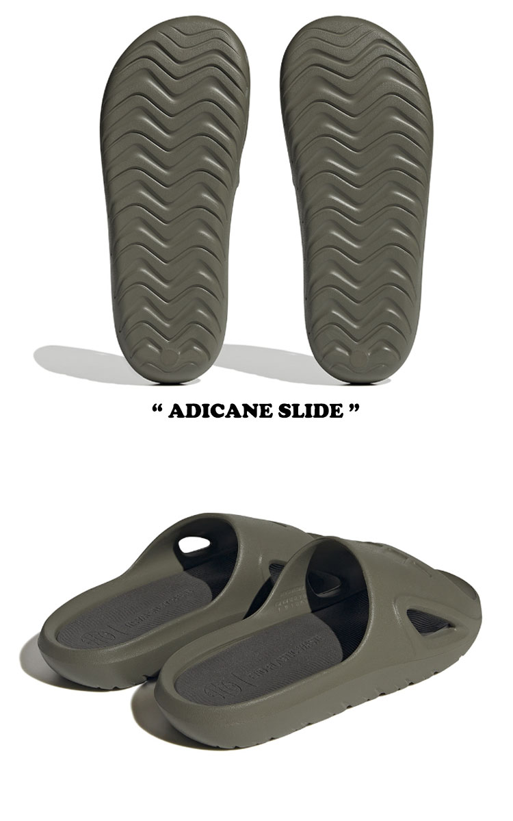 アディダス サンダル adidas メンズ レディース ADICANE SLIDE アジカン スライド OLIVE オリーブ BLACK ブラック SAND サンド HQ9914/HQ9915/HP9415 シューズ 【中古】未使用品 3