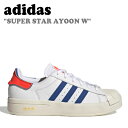 アディダス スニーカー adidas メンズ レディース SUPER STAR AYOON W スーパースター アユン ウーマンズ WHITE ホワイト RED レッド BLUE ブルー GV9541 シューズ 未使用品