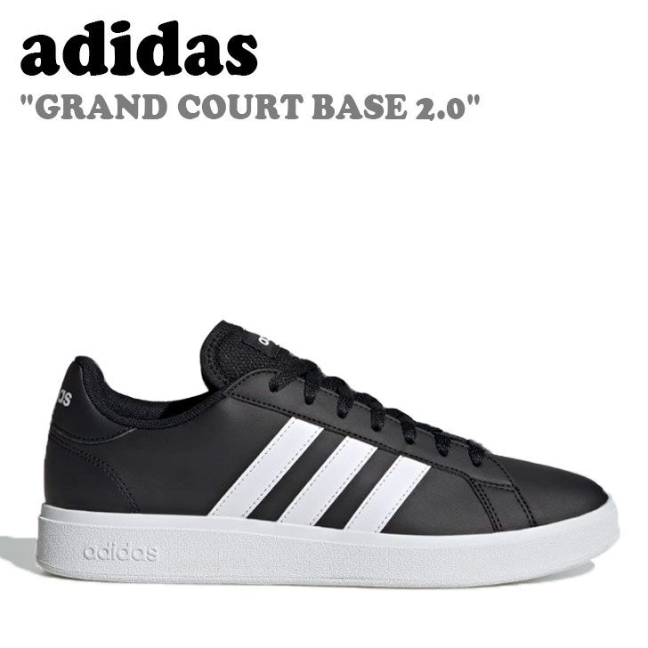 Rakuten - アディダス スニーカー adidas メンズ レディース GRAND COURT BASE 2.0 グランド コート ベース BLACK ブラック WHITE ホワイト GW9251 シューズ 【中古】未使用品