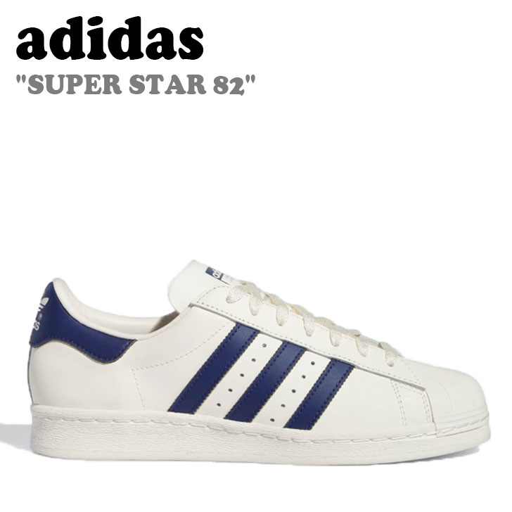 樂天商城 - アディダス スニーカー adidas メンズ レディース SUPER STAR 82 スーパースター 82 WHITE ホワイト BLUE ブルー GZ1537 シューズ 【中古】未使用品