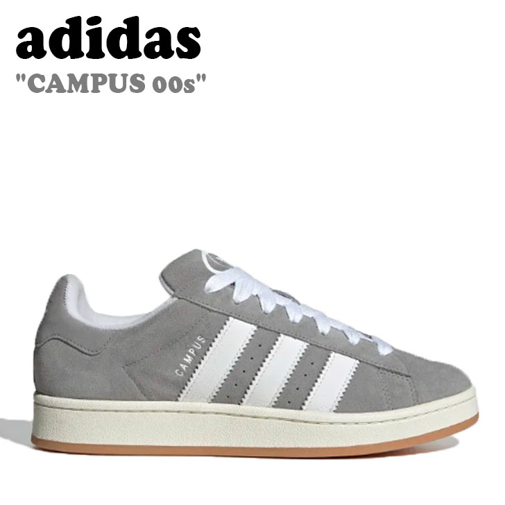 アディダス スニーカー adidas メンズ レディース CAMPUS 00s キャンパス 00S GREY THREE グレイ スリー CLOUD WHITE クラウド ホワイト OFF WHITE オフホワイト HQ8707 シューズ 【中古】未使用品