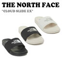 ノースフェイス 韓国 サンダル THE NORTH FACE メンズ レディース CLOUD SLIDE EX クラウド スライド EX REAL BLACK リアルブラック BLACK ブラック IVORY アイボリー NS98P21S/T/U NS98P20S/T シューズ 【中古】未使用品