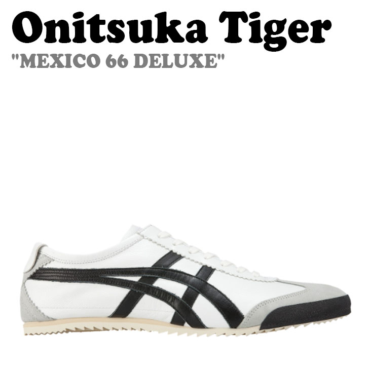 オニツカタイガー スニーカー Onitsuka Tiger メンズ MEXICO 66 DELUXE メキシコ 66 デラックス BLACK ブラック WHITE ホワイト 1181A012-104 シューズ
