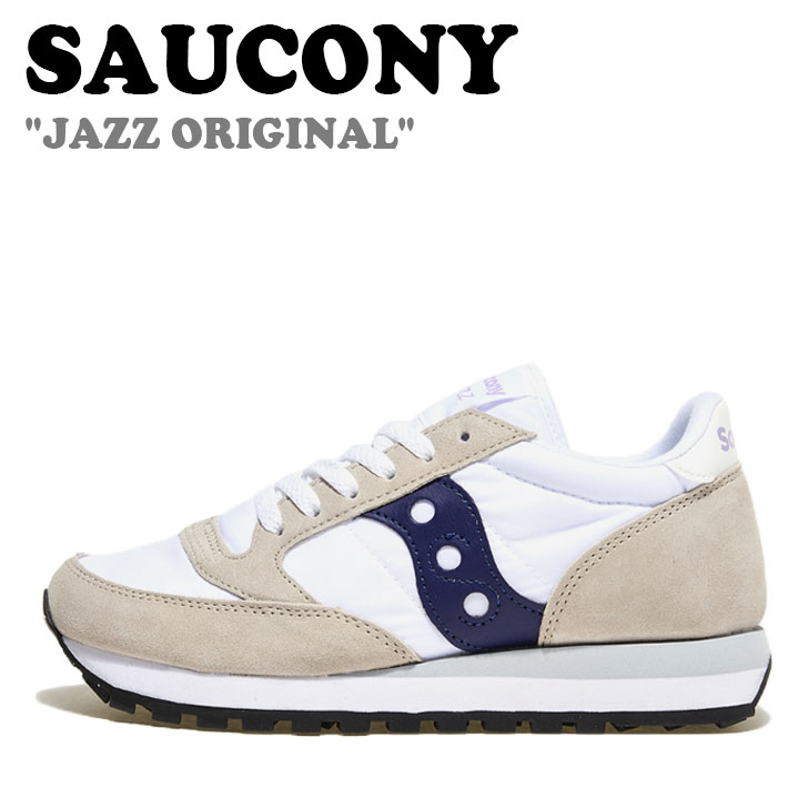 サッカニー スニーカー SAUCONY メンズ レディース JAZZ ORIGINAL ジャズ オリジナル WHITE ホワイト NAVY ネイビー S1044-677 シューズ