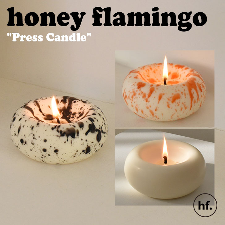 楽天upsukeハニーフラミンゴ キャンドル honey flamingo 正規販売店 Press candle プレス キャンドル 香り付き 3色 韓国雑貨 インテリア小物 おしゃれ 3881314/5/6 ACC