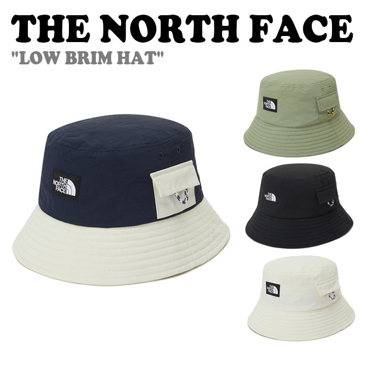 ノースフェイス バケットハット THE NORTH FACE メンズ レディース LOW BRIM HAT ロー ブリム ハット MIDNAGHT NAVY ミッドナイトネイビー LIGHT KHAKI ライトカーキ BLACK ブラック IVORY アイボリー NE3HP15A/B/C/D ACC 【中古】未使用品