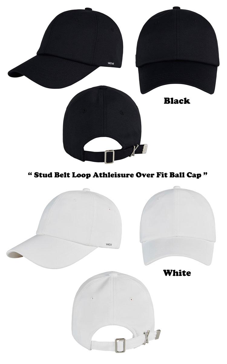 バザール キャップ VARZAR Stud Belt Loop Athleisure Over Fit Ball Cap スタッド ベルト ループ アスレンジャー オーバー フィット ボールキャップ MINT DUSTYPINK PINK BEIG Eベージュ DARK GRAY ダークグレー GRAY WHITE BLACK varzar858/9 varzar860/1/2/3/4/5 ACC