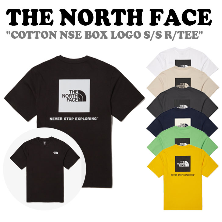 Rakuten - ノースフェイス 半袖 Tシャツ THE NORTH FACE メンズ レディース COTTON NSE BOX LOGO S/S R/TEE コットン ボックスロゴ ショートスリーブ ラウンドTEE 全7色 NT7UN56A/B/C/D/E/F/G ウェア 【中古】未使用品