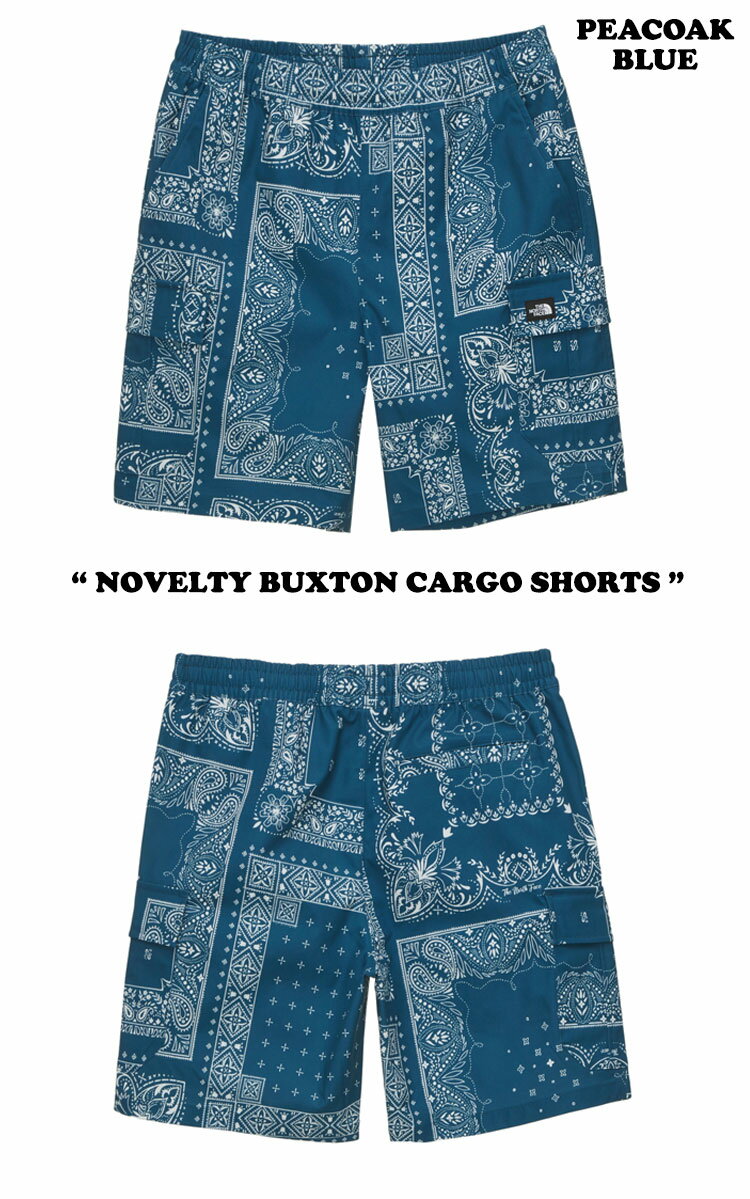 ノースフェイス ハーフパンツ THE NORTH FACE メンズ レディース NOVELTY BUXTON CARGO SHORTS ノベルティ バクストン カーゴ ショーツ PEACOAK BLUE ピーコックブルー NS6NN25A ウェア 【中古】未使用品