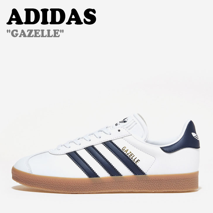 Rakuten - アディダス スニーカー adidas メンズ レディース GAZELLE ガゼル White ホワイト NAVY ネイビー IG3507 シューズ【中古】未使用品