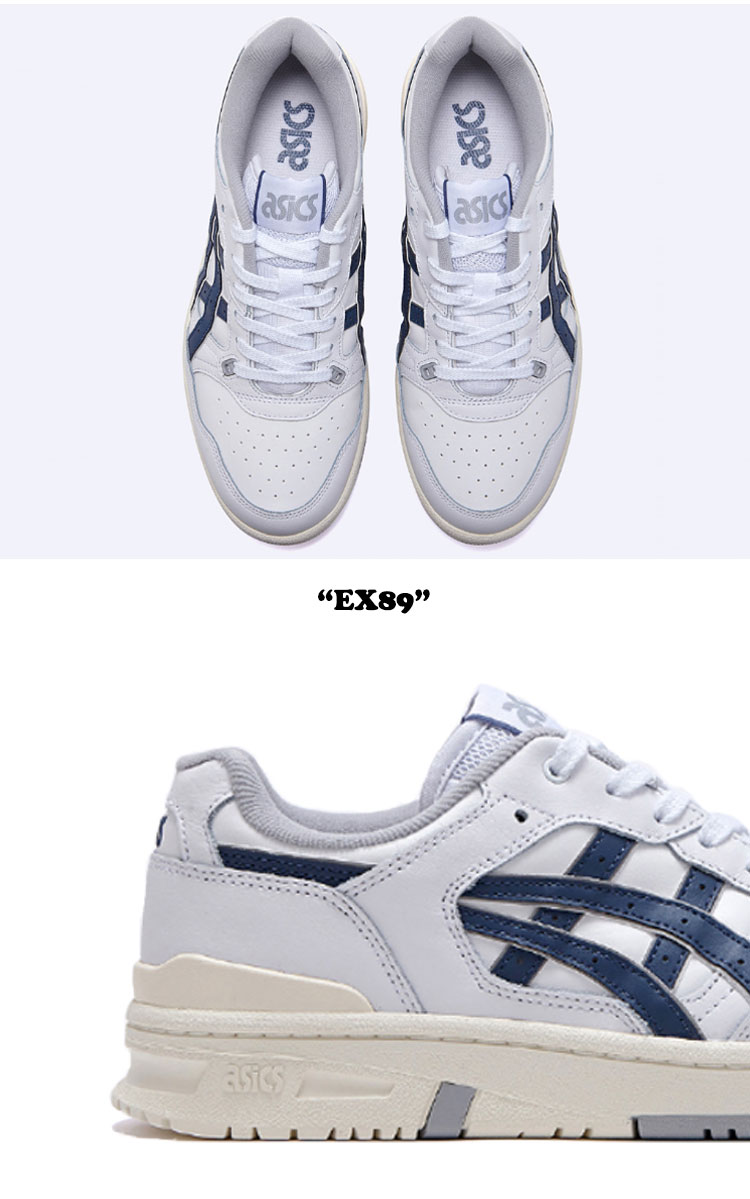 アシックス スニーカー asics メンズ EX89 イーエックス 89 WHITE ホワイト GRAND SHARK グランド シャーク 1201A476-108 FLACDA1M02 シューズ