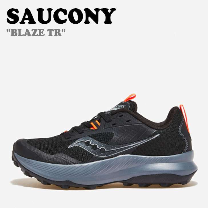 Rakuten - サッカニー スニーカー SAUCONY メンズ BLAZE TR ブレーズ TR BLACK ブラック VIZIORANGE オレンジ S20845-05 シューズ