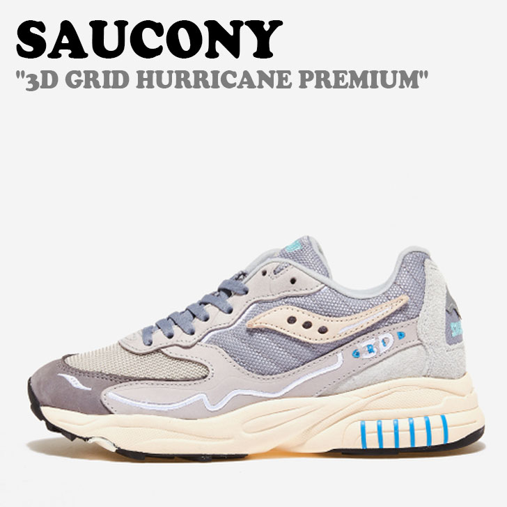 サッカニー スニーカー SAUCONY メンズ レディース 3D GRID HURRICANE PREMIUM 3D グリッド ハリケーン プレミアム GRAY グレー CREAM クリーム S70670-6 シューズ
