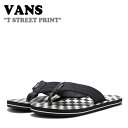 oY T_ VANS Y fB[X T STREET PRINT T Xg[g vg BLACK ubN WHITE zCg VN0A38DIBKP FLVNDS1M01 V[Y yÁzgpi