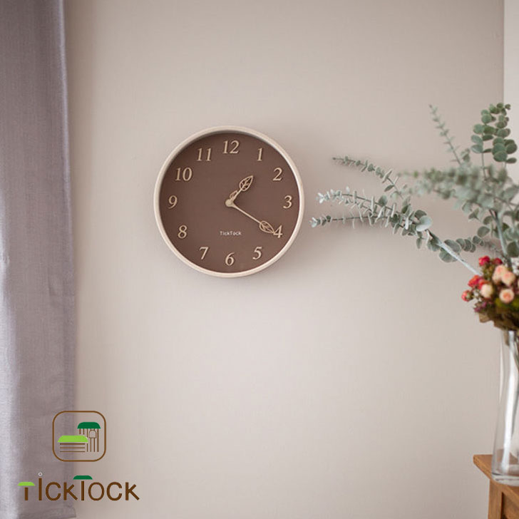 ティックトック 壁掛け時計 TickTock 正規販売店 300 Milk Tea Interior Wall Clock ミルクティー イン..