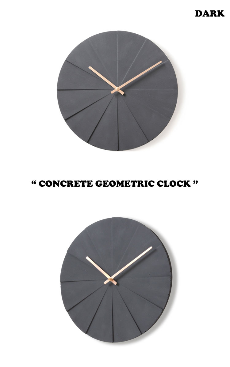 ウッドスタジオアルプ 掛け時計 正規販売店 WOOD STUDIO ALP CONCRETE GEOMETRIC CLOCK コンクリート ジオメトリック クロック 韓国インテリア 韓国ブランド DARK ダーク ORIGINAL オリジナル WHITE ホワイト ACC [2]