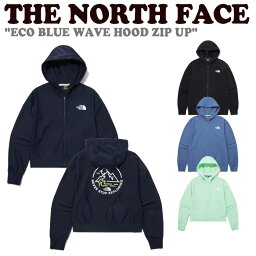 ノースフェイス パーカー THE NORTH FACE メンズ レディース ECO BLUE WAVE HOOD ZIP UP エコ ブルー ウェーブ フード ジップ アップ BLACK ブラック MIDNIGHT NAVY ミッドナイト ネイビー DUSK BLUE ダスク ブルー MINT ミント NJ5JP15A/B/C/D ウェア 【中古】未使用品