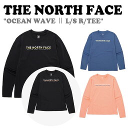 ノースフェイス ラッシュガード THE NORTH FACE メンズ レディース OCEAN WAVE 2 L/S R/TEE オーシャン ウェーブ2 ロングスリーブ ラウンドTEE BLACK ブラック DUSK BLUE ダスク ブルー CORAL コーラル NT7TP06A/B/C 長袖 ウェア 【中古】未使用品