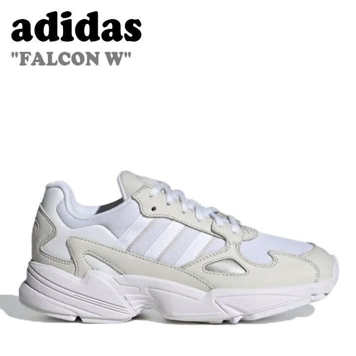 アディダス スニーカー adidas メンズ レディース FALCON W ファルコン ウーマンズ WHITE ホワイト GREY グレー IG5732 シューズ 【中古】未使用品