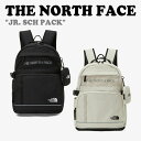 ノースフェイス バックパック THE NORTH FACE 男の子 女の子 JR. SCH PACK ジュニア スクール パック CREAM クリーム BLAC...