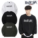 ロマンティッククラウン トレーナー ROMANTIC CROWN 正規販売店 RMTCRW LABEL SWEAT SHIRT ラベル スウェットシャツ LIGHT GRAY ライトグレー CHARCOAL チャコール BLACK ブラック 22RCFWTCRU004CH/LGR/BK ウェア