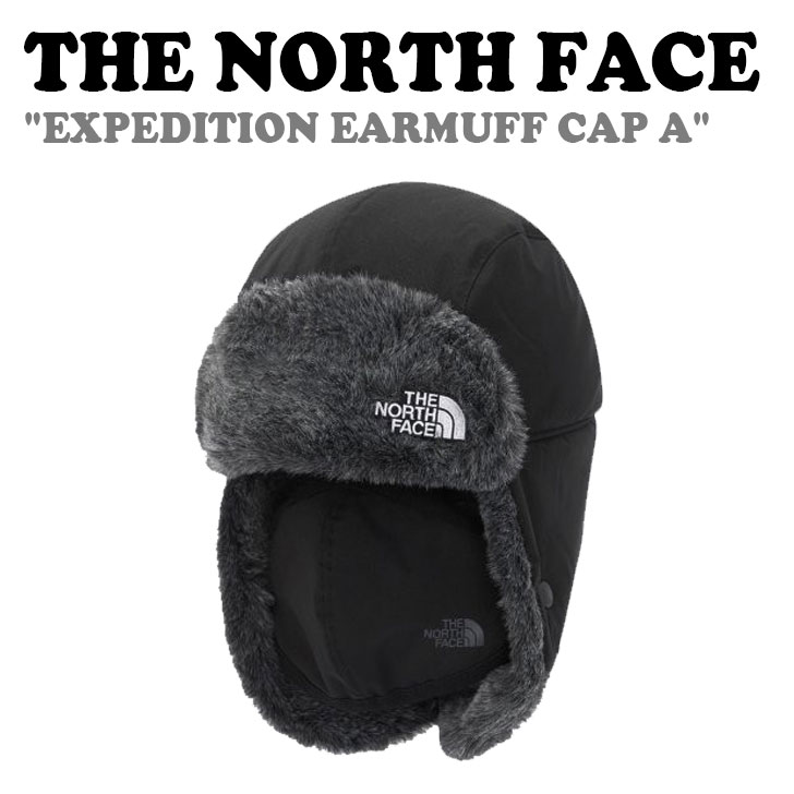 Rakuten - ノースフェイス 韓国 キャップ THE NORTH FACE メンズ レディース EXPEDITION EARMUFF CAP A エクスペディション イヤマフ キャップ BLACK ブラック NE3CN65A ACC 【中古】未使用品