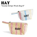 【即納カラー有/国内配送】ヘイ トートバッグ ポーチ HAY メンズ レディース Candy Stripe Wash Bag S キャンディー ストライプ ウォッシュバッグ Red Yellow レッド イエロー Multi マルチ 9275236340 バッグ