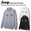 ジープ トレーナー Jeep メンズ レディース Cherokee Racing Piping Half Neck Sweatshirts チェロキー レーシン...