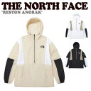 ノースフェイス 韓国 ジャケット THE NORTH FACE メンズ レディース RESTON ANORAK レストン アノラック WHITE ホワイト BLACK ブラック LIGHT BEIGE ライト ベージュ NA3LP01J/K/L ウェア【中古】未使用品