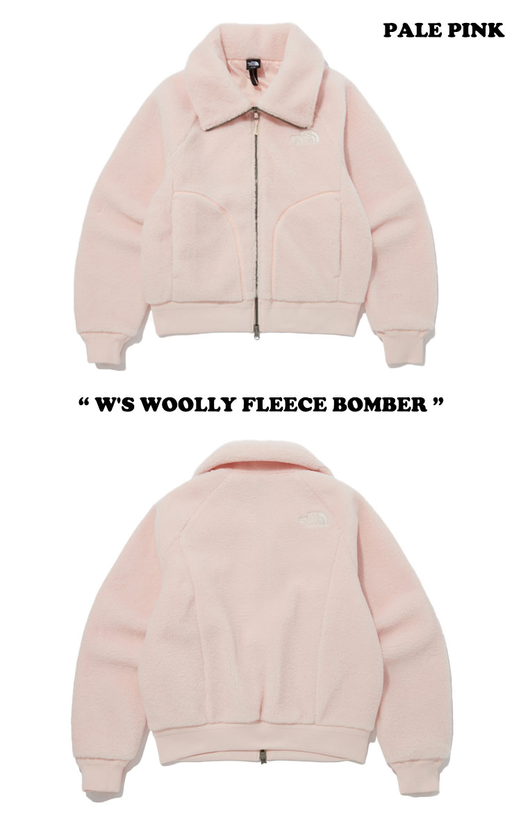 フリース ノースフェイス 韓国 THE NORTH FACE レディース W'S WOOLLY FLEECE BOMBER ウーリー フリース ボンバー CREAM クリーム PALE PINK ペールピンク BLACK ブラック NJ4FP90A/B/C ウェア【中古】未使用品