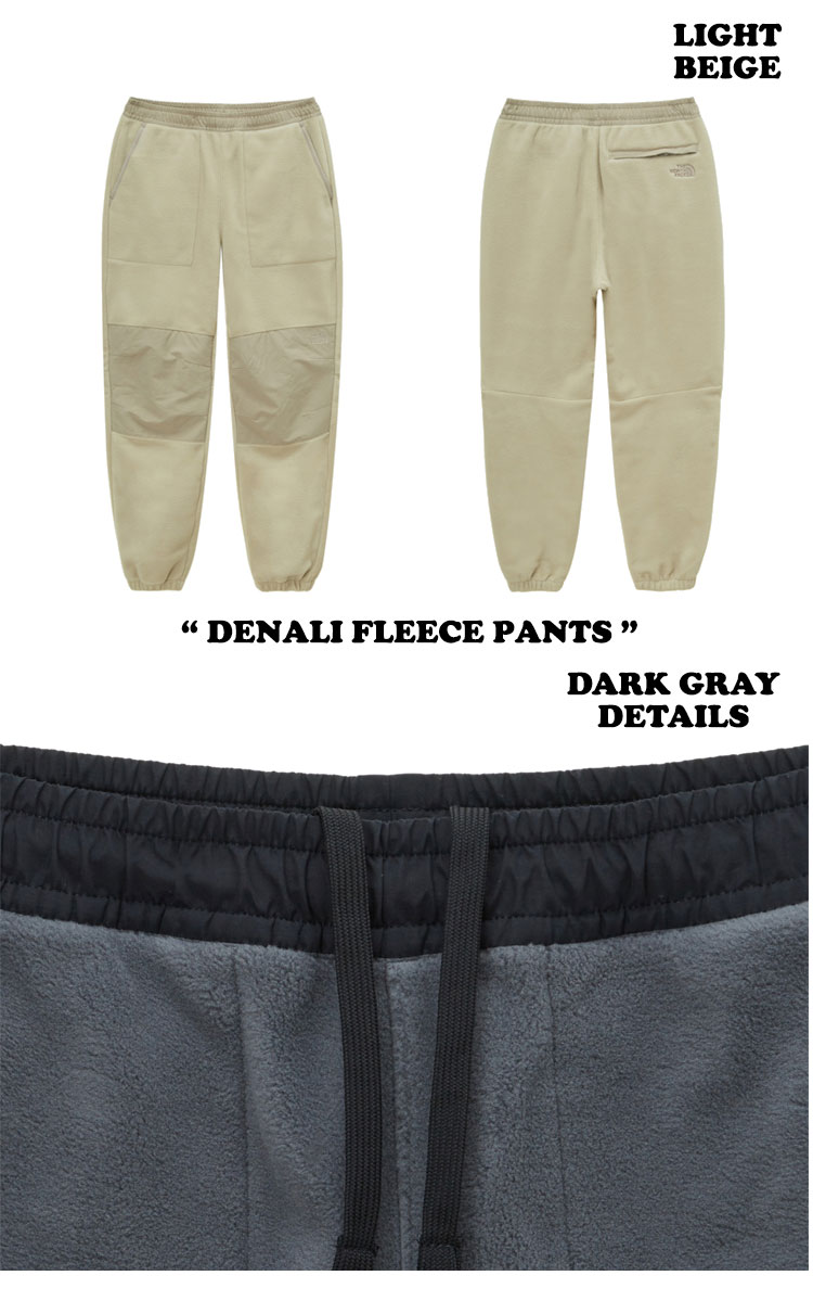 ノースフェイス 韓国 ボトムス THE NORTH FACE メンズ レディース DENALI FLEECE PANTS デナリ フリース パンツ BLACK ブラック DARK GRAY ダークグレー LIGHT BEIGE ライトベージュ NP6KP54A/B/C ウェア 【中古】未使用品