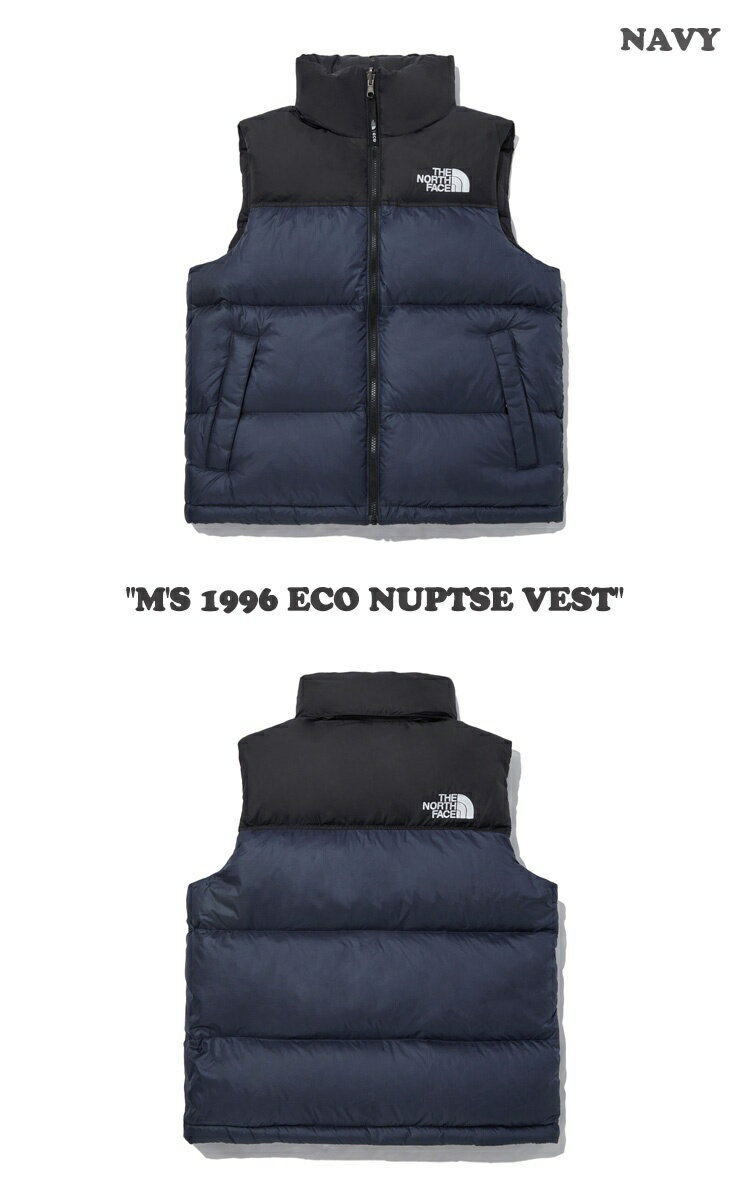 ノースフェイス 韓国 ベスト THE NORTH FACE メンズ レディース M'S 1996 ECO NUPTSE VEST エコ ヌプシベスト BLACK ブラック NAVY ネイビー CREAM クリーム NV1DP55A/B/C ウェア【中古】未使用品
