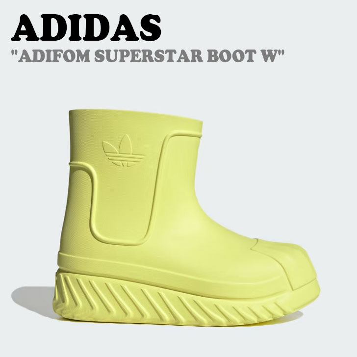 AfB_X C ADIDAS Y fB[X ADIFOM SUPERSTAR BOOT W AfBtH X[p[X^[ u[c E[}Y YELLOW CG[ IG2682 V[YyÁzgpi