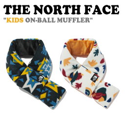 ノースフェイス マフラー THE NORTH FACE 男の子 女の子 子供 KIDS ON-BALL MUFFLER キッズ オン ボール マフラー BLUE ブルー IVORY アイボリー NA5IN51T/U ACC【中古】未使用品