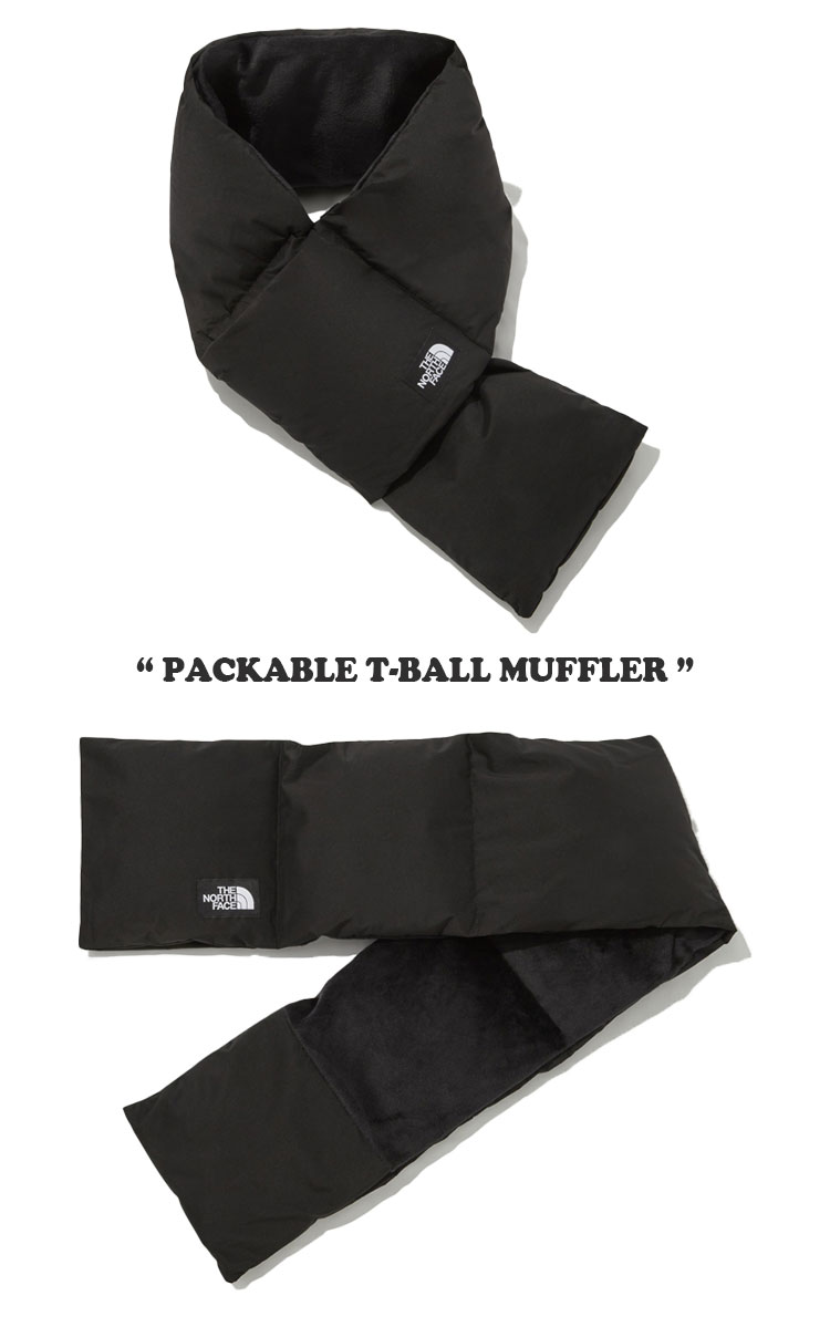 ノースフェイス マフラー THE NORTH FACE メンズ レディース T-BALL MUFFLER EX ティー ボール マフラー EX BLACK ブラック NA5IP57A ACC【中古】未使用品 2