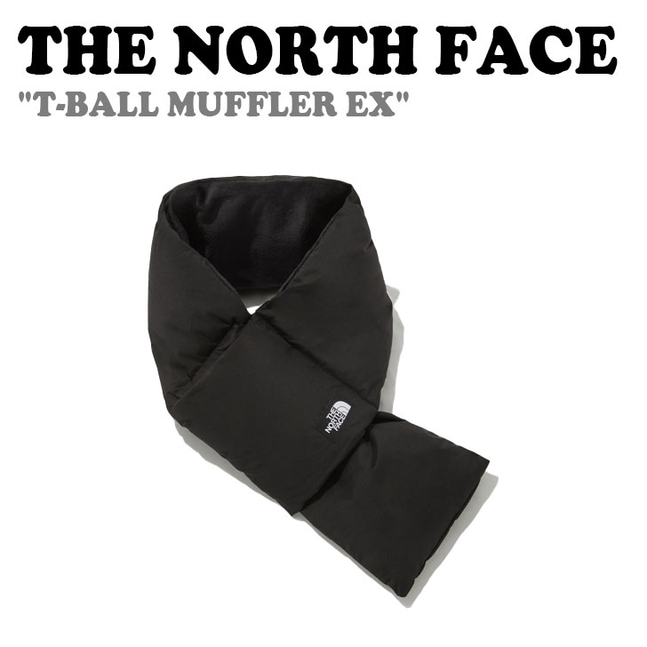 ノースフェイス マフラー THE NORTH FACE メンズ レディース T-BALL MUFFLER EX ティー ボール マフラー EX BLACK ブラック NA5IP57A ACC【中古】未使用品 1