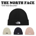 ノースフェイス ビーニー THE NORTH FACE メンズ レディース TNF MID BEANIE ミッドビーニー BLACK ブラック OATMEAL オートミール MIDNIGHT NAVY ミッドナイト ネイビー PASTEL PINK パステル ピンク NE3BP51A/B/C/D ACC【中古】未使用品