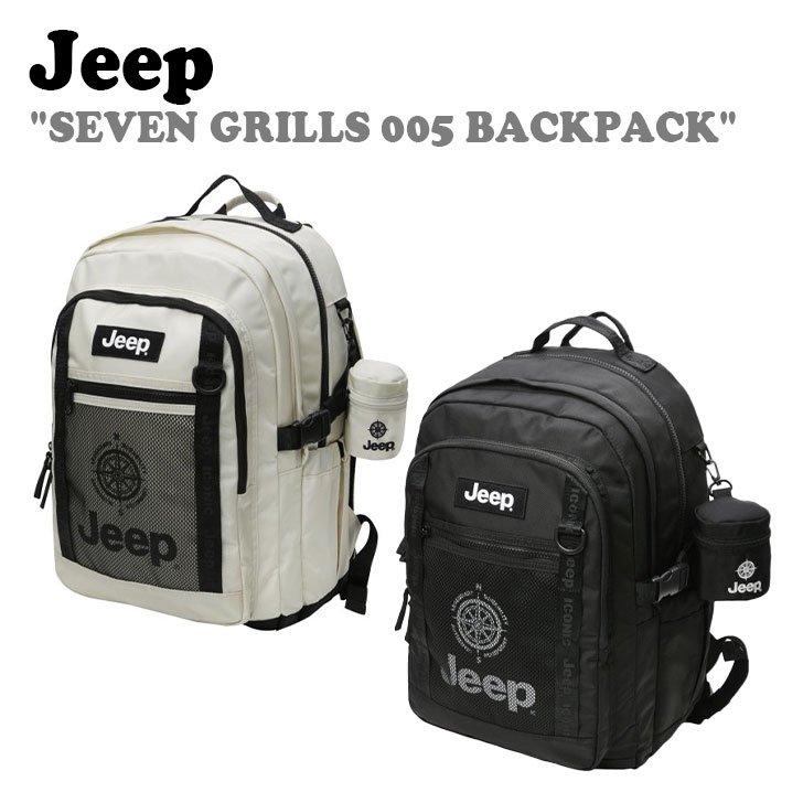 W[v bN Jeep Y fB[X SEVEN GRILLS 005 BACKPACK Zu OY obNpbN BLACK ubN IVORY AC{[ JO0GAU005BK/IV obO