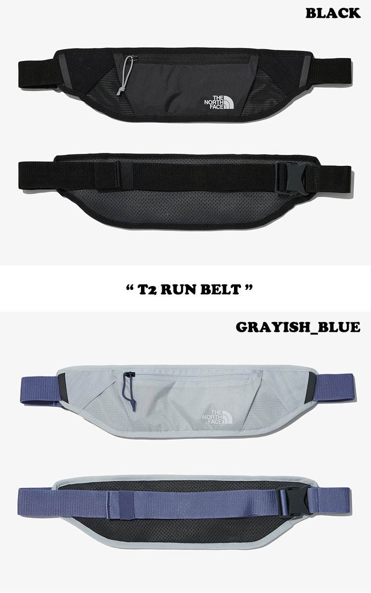 ノースフェイス ウエストポーチ THE NORTH FACE メンズ レディース T2 RUN BELT ラン ベルト BLACK ブラック GRAYISH BLUE グレイッシュ ブルー NN2PP70A/B バッグ【中古】未使用品