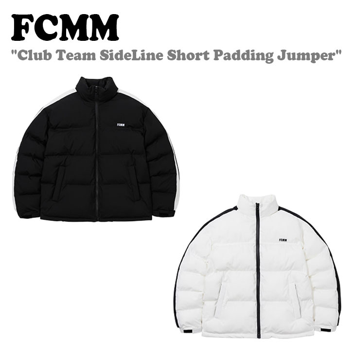 エフシーエムエム アウター ダウン FCMM メンズ レディース Club Team SideLine Short Padding Jumper クラブ チーム サイドライン ショート ダウンジャンパー WHITE ホワイト BLACK ブラック FC709901 FBDJPC7099WT/BK ウェア
