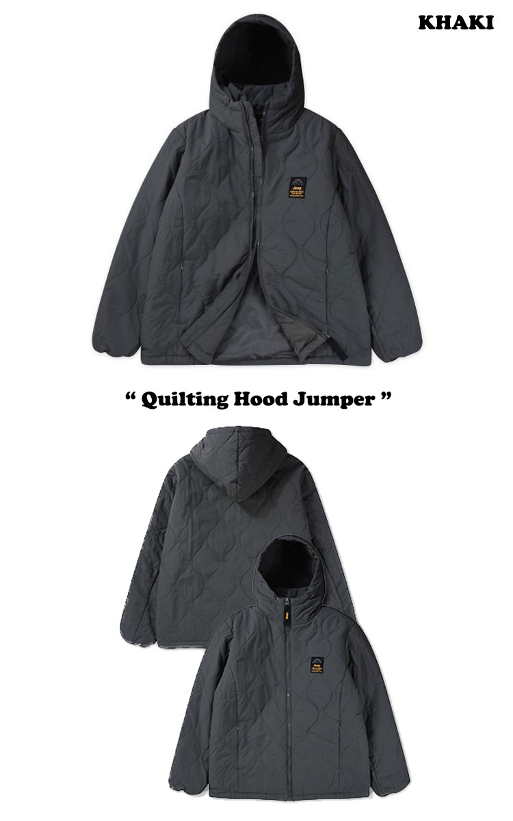 ジープ ジャケット Jeep メンズ レディース Quilting Hood Jumper キルティング フード ジャンパー BLACK ブラック KHAKI カーキ GL4JPU244BK/KH ウェア