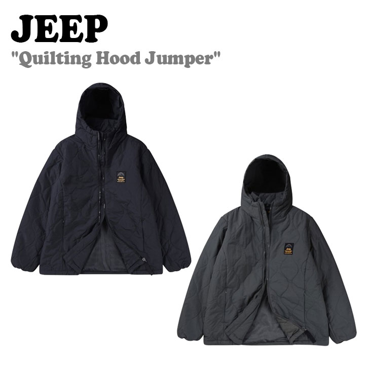 Rakuten - ジープ ジャケット Jeep メンズ レディース Quilting Hood Jumper キルティング フード ジャンパー BLACK ブラック KHAKI カーキ GL4JPU244BK/KH ウェア
