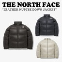 ノースフェイス ダウンジャケット THE NORTH FACE メンズ レディース LEATHER NUPTSE DOWN JACKET レザー ヌプシ ダウン...