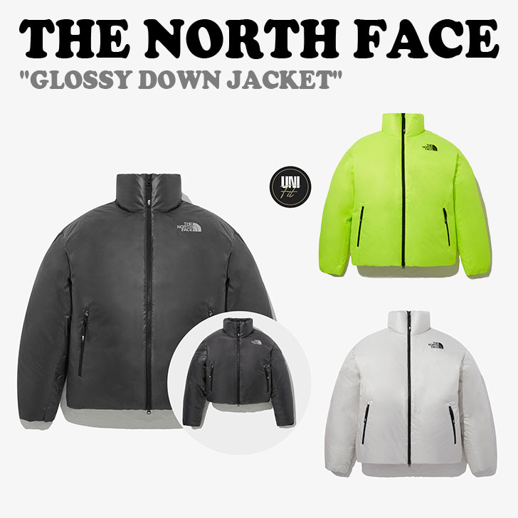 楽天upsukeノースフェイス ダウンジャケット THE NORTH FACE メンズ レディース GLOSSY DOWN JACKET グロッシー ダウン ジャケット CHARCOAL GREY チャコール グレー WHITE SAND ホワイト サンド LIME ライム NJ1DP61J/K/L ウェア【中古】未使用品