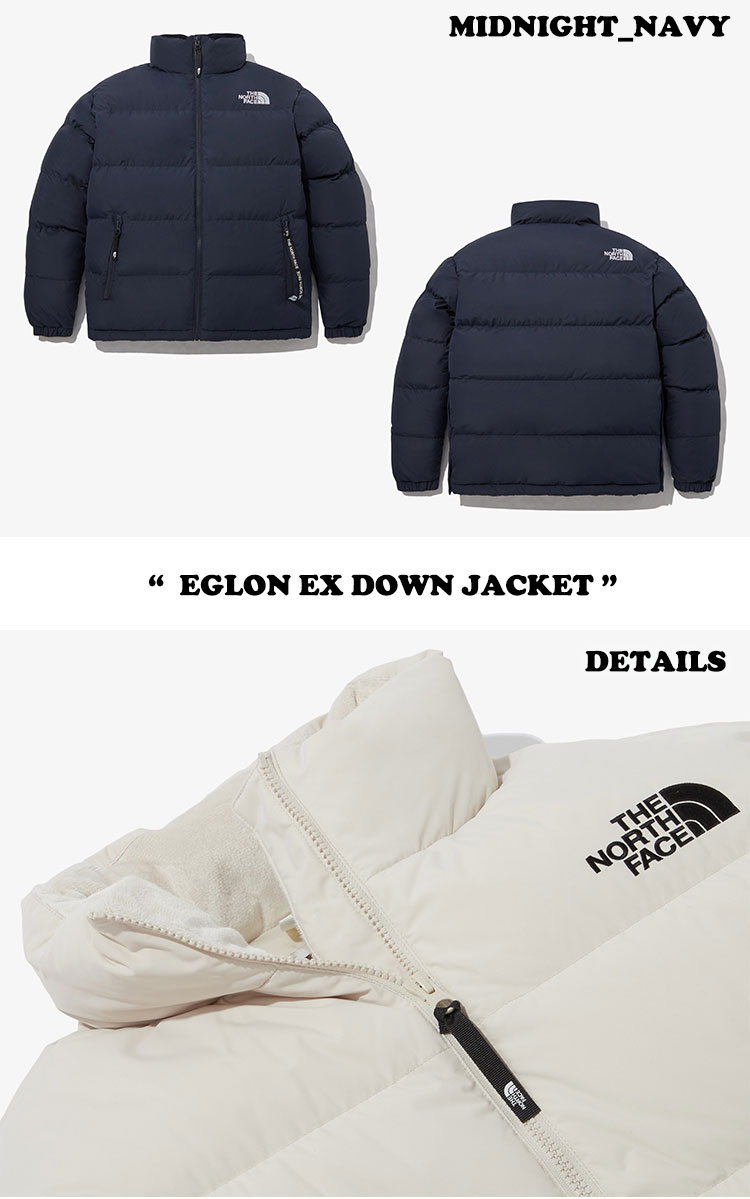 ノースフェイス ダウンジャケット THE NORTH FACE メンズ レディース EGLON EX DOWN JACKET エグロン ダウン ジャケット BLACK ブラック CREAM BEIGE クリーム ベージュ MIDNIGHT NAVY ミッドナイト ネイビー NJ1DP63J/K/L ウェア【中古】未使用品