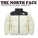 ノースフェイス ダウンジャケット THE NORTH FACE メンズ レディース M'S NUPTSE ON BALL JACKET SE ヌプシ オン ボール ダウン ジャケット CREAM クリーム NJ3NP56A ウェア【中古】未使用品